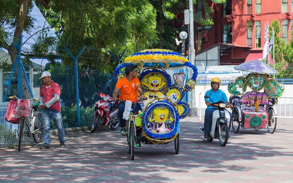 Beca berhias di Bandar Hilir